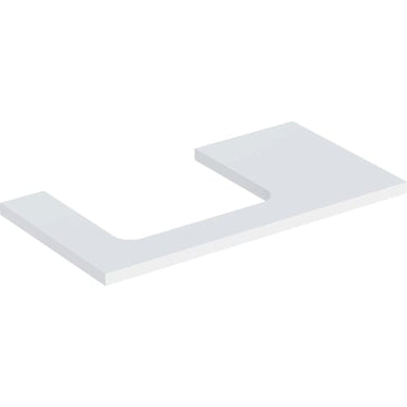 Geberit ONE bordplade t/håndvask udskæring venstre 90 x 3 x 47 cm hvid - 1