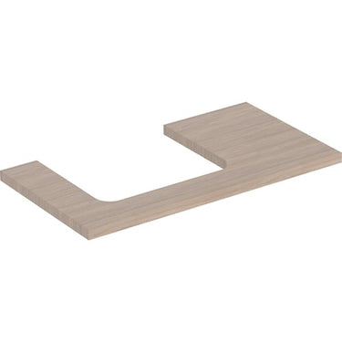 Geberit ONE bordplade t/håndvask udskæring venstre 90 x 3 x 47 cm eg - 1