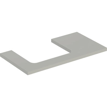 Geberit ONE bordplade t/håndvask udskæring venstre 90 x 3 x 47 cm Greige - 1
