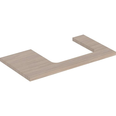 Geberit ONE bordplade t/håndvask udskæring højre 90 x 3 x 47 cm eg - 1