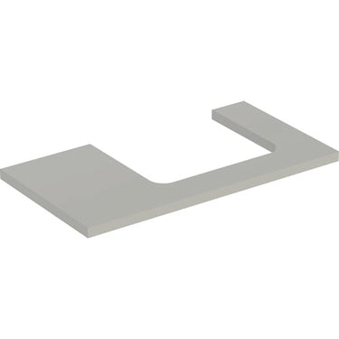 Geberit ONE bordplade t/håndvask udskæring højre 90 x 3 x 47 cm Greige - 1