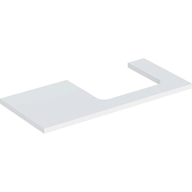 Geberit ONE bordplade t/håndvask udskæring højre 105 x 3 x 47 cm hvid - 1