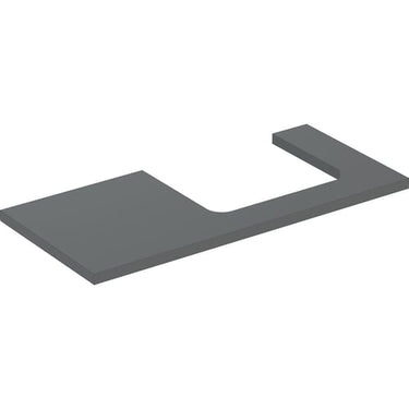 Geberit ONE bordplade t/håndvask udskæring højre 105 x 3 x 47 cm Lava - 1