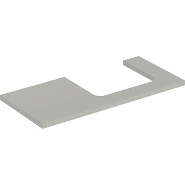 Geberit ONE bordplade t/håndvask udskæring højre 105 x 3 x 47 cm Greige - 1