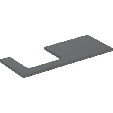 Geberit ONE bordplade t/håndvask udskæring venstre 120 x 3 x 47 cm Lava - 1