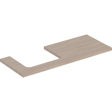 Geberit ONE bordplade t/håndvask udskæring venstre 120 x 3 x 47 cm eg - 1