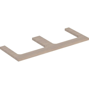 Geberit ONE bordplade t/håndvask dob. udskæring 120 x 3 x 47 cm eg - 1