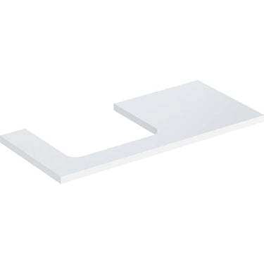 Geberit ONE bordplade t/håndvask udskæring venstre 105 x 3 x 47 cm hvid - 1