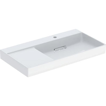 Geberit ONE håndvask 90 x 48 cm hanehul  hvid/KeraTect blank hvid - 1