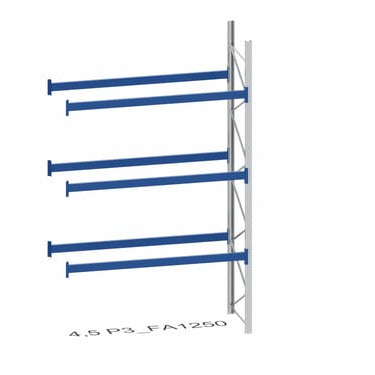 BITO Pallereol tilbygningssektion P3 4500mm 3 bjælkelag 2700mm 1800kg. - 1