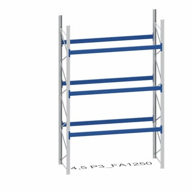 BITO Pallereol grundsektion P3 4500mm 3 bjælkelag 2700mm 1800kg. - 1