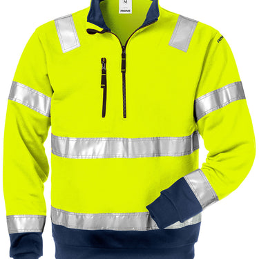 Sweatshirt EN471 Gul/marine XL - 1