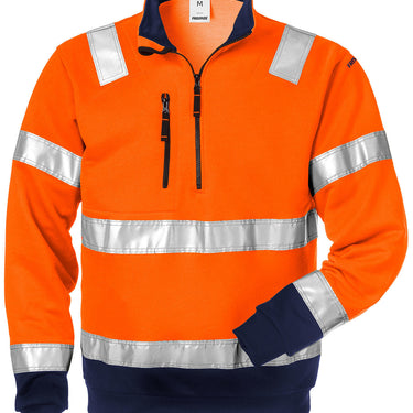 Sweatshirt EN471 Orange/marine XS - 1
