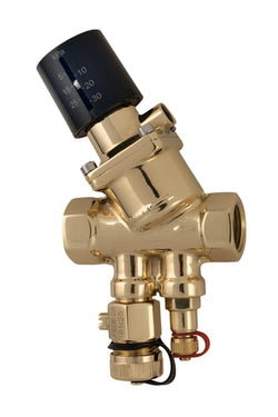 Frese PV Compact SP trykdifferensregulator DN50 M/M 20-80 kPa med trykudtag og aftap - 1
