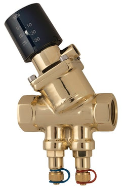 Frese PV Compact SP trykdifferensregulator DN20 M/M 20-60 kPa med trykudtag - 1