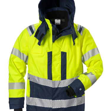 Fristads Hi-Vis Airtech jakke kl.3 4515 gul/marine str 4XL - 1