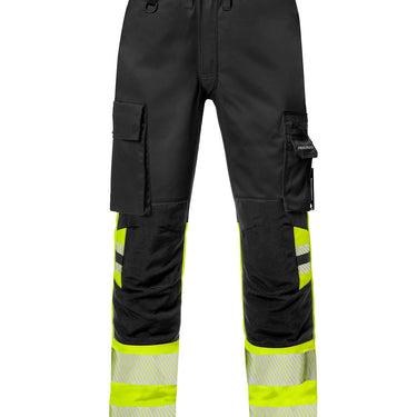 Stretch bukser kl.1 2705 Hi-Vis gul/sort str D92 - 1