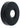Vægroset 3/4" x Ø80 mm højde 30 mm sort - 1