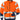 Fristads Hi-Vis sweat jakke kl.3 7426 orange/marine str XS - 1