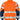 Fristads Hi-Vis sweat jakke kl.3 7426 orange/marine str 3XL - 2