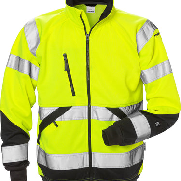 Fristads Hi-Vis sweat jakke kl.3 7426 gul/sort str 4XL - 1