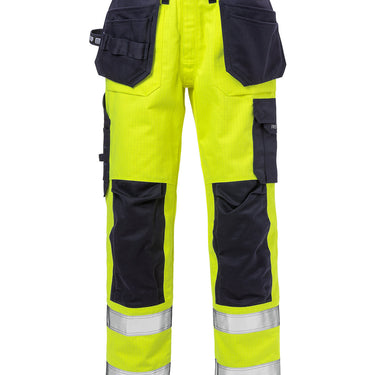 Flame HiVis Bukser 125939 Gul/Mar. C58 - 1