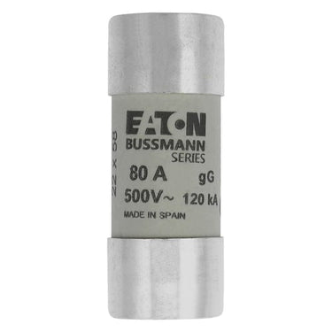 Sikring cylenderisk 22 X 58mm 80A gG 500VAC - 1