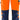 Green bukser dame kl.2 2642 Hi-Vis GPLU orange/marine str 36 - 1