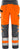 Green håndværkerbukser kl.2 2641 Hi-Vis GPL orange/grå str D120 - 1