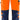 Green bukser kl.2 2651 Hi-Vis GPLU orange/marine str C56 - 1
