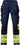 håndværker stretch bukser kl.1 Hi-Vis gul/marine str C64 - 1