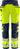 Green stretch overalls kl.2 Hi-Vis gul/marine str D84 - 1