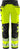 Green stretch overalls kl.2 Hi-Vis gul/sort str D100 - 1