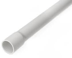 16MM (5/8") PLASTRØR STIVE HALOGENFRI MED MUFFE 320N GRÅ L=3M - 1
