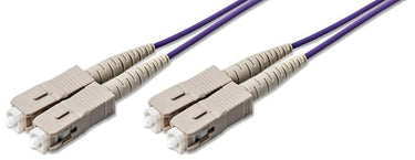 Patchkabel 50/125 OM4 15m Duplex SC/PC-SC/PC 2mm Lilla - 1