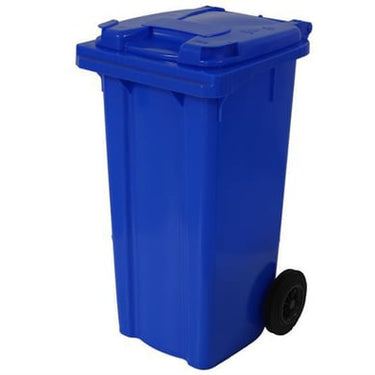 Industribeholder 120 L med hjul blå - 1