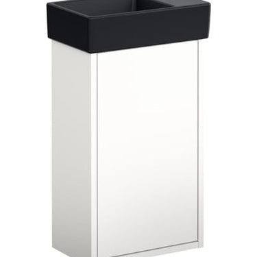 Gustavsberg Artic Small møbelsæt m/håndvask hh venstre 360 x 220 x 645 mm hvid/sort - 1