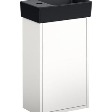 Gustavsberg Artic Small møbelsæt m/håndvask hh højre 360 x 220 x 645 mm hvid/sort - 1