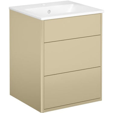 Gustavsberg Graphic møbelsæt m/2 skuffer og håndvask 550 x 450 x 400 mm beige - 1