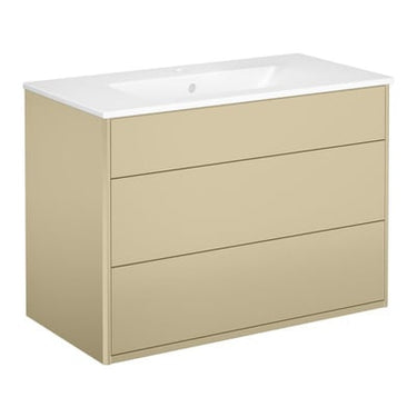 Gustavsberg Graphic møbelsæt m/2 skuffer og håndvask 550 x 800 x 400 mm beige - 1