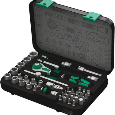 8100 SA 2 Zyklop Speed-skraldesæt 1/4"-tilslutning metrisk 42 dele - 1