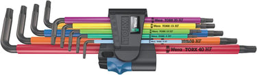 Wera stifnøglesæt 967/9 TX8-40 XL Multicolour HF 1 m/holdefunktion lang - 1