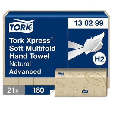 Tork Xpress Soft Multifold håndklædeark Natur - 1