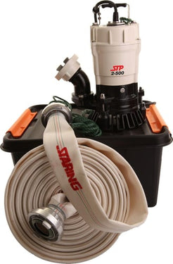 400W Entreprenørpumpesæt 15m slange 2" 230V 205L/min - 1