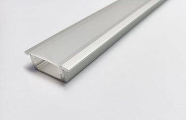 Alu profil 7 med opal cover - 2,5 m - 1