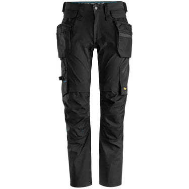Snickers LiteWork stretch bukser 6208 m. aftagelige hylsterlommer sort str. 52 - 1