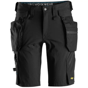 LiteWork stretch shorts 6108 m. aftagelige hylsterlommer sort str. 60 - 1