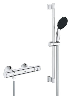 GROHE Precision Start termostat + brusestangsæt 600mm krom - 1