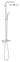 GROHE Tempesta 250 brusesystem med termostat 8,5l krom - 1