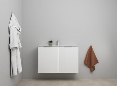 Sanibell Online møbelsæt 101x36cm 2 låger hvid højglans - 1